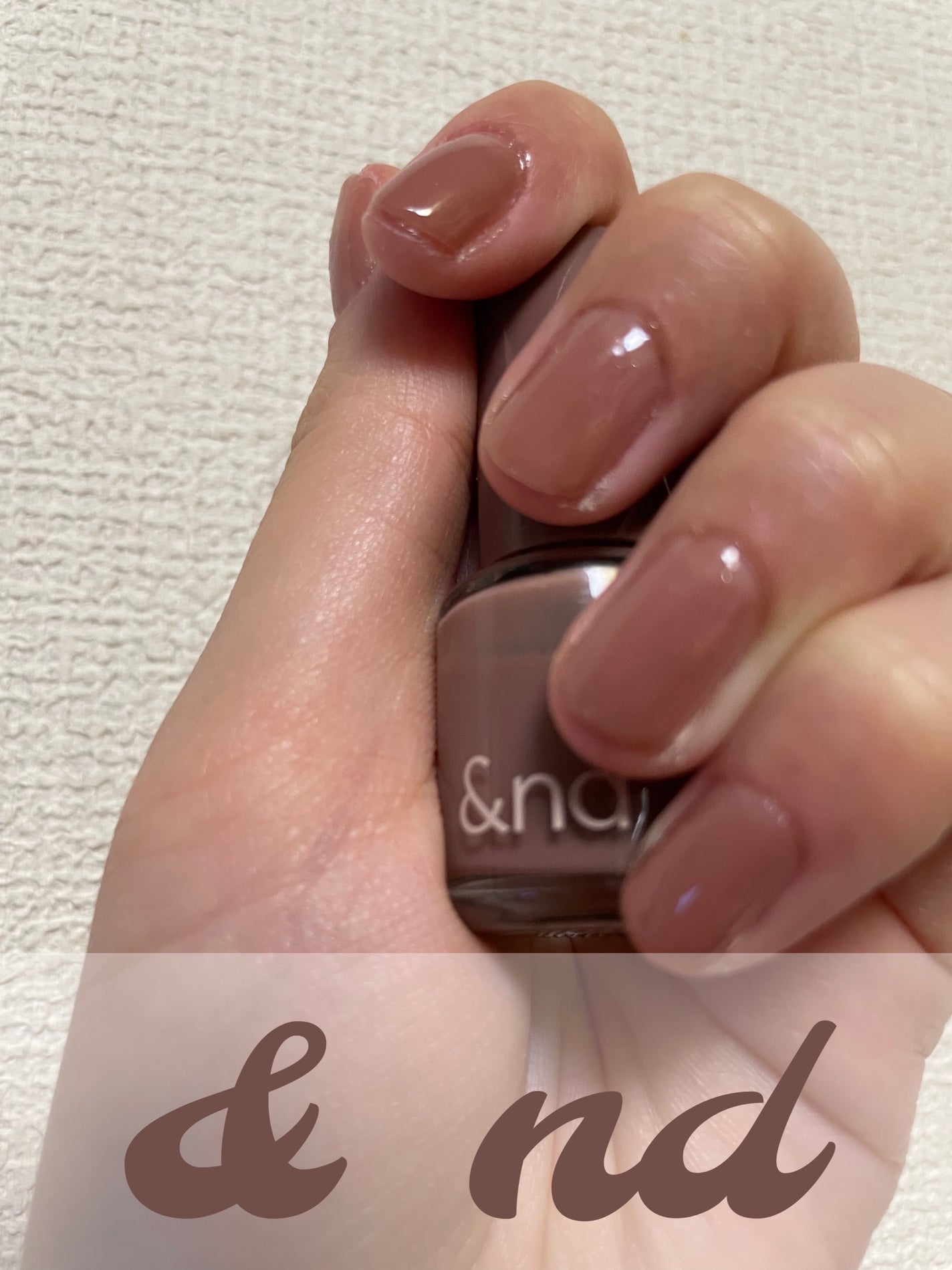 アンドバイロムアンド グラッシードロップネイル/&nd by rom&nd/マニキュアを使ったクチコミ(1枚目)