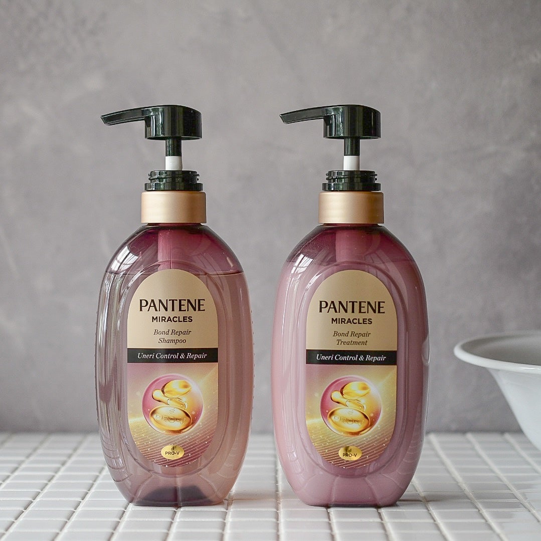 ミラクルズ うねりコントロール&リペア ボンドリペア シャンプー/トリートメント/パンテーン/市販シャンプーを使ったクチコミ(1枚目)