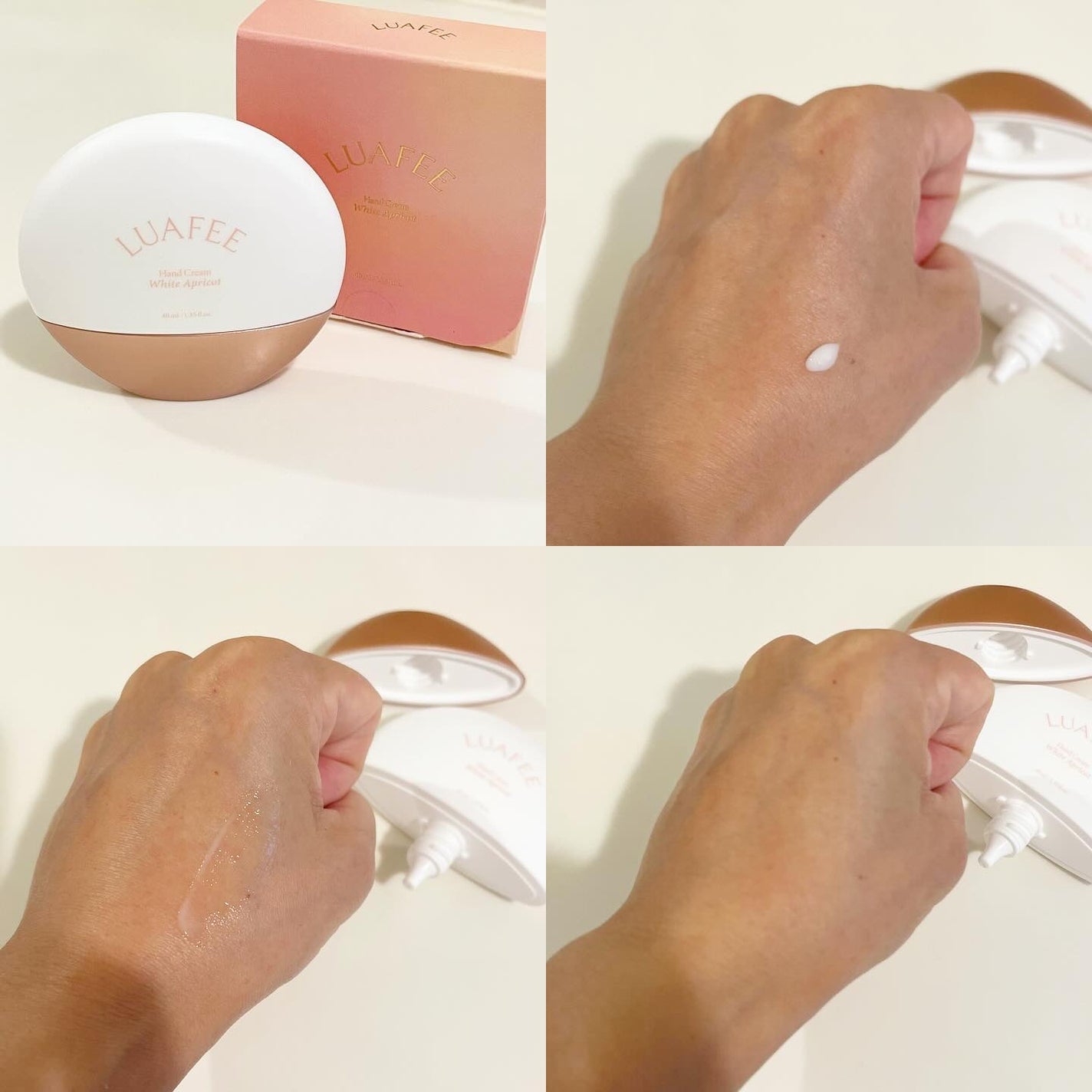 パフュームハンドクリームホワイトアプリコット/LUAFEE/ハンドクリームを使ったクチコミ(2枚目)