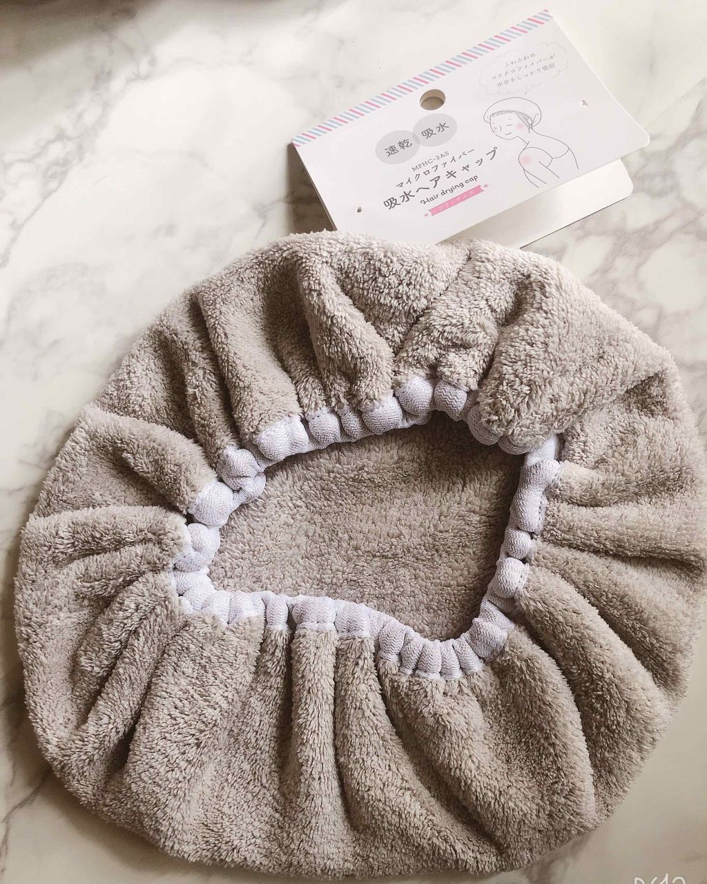 吸水ヘアキャップ/セリア/その他を使ったクチコミ（3枚目）