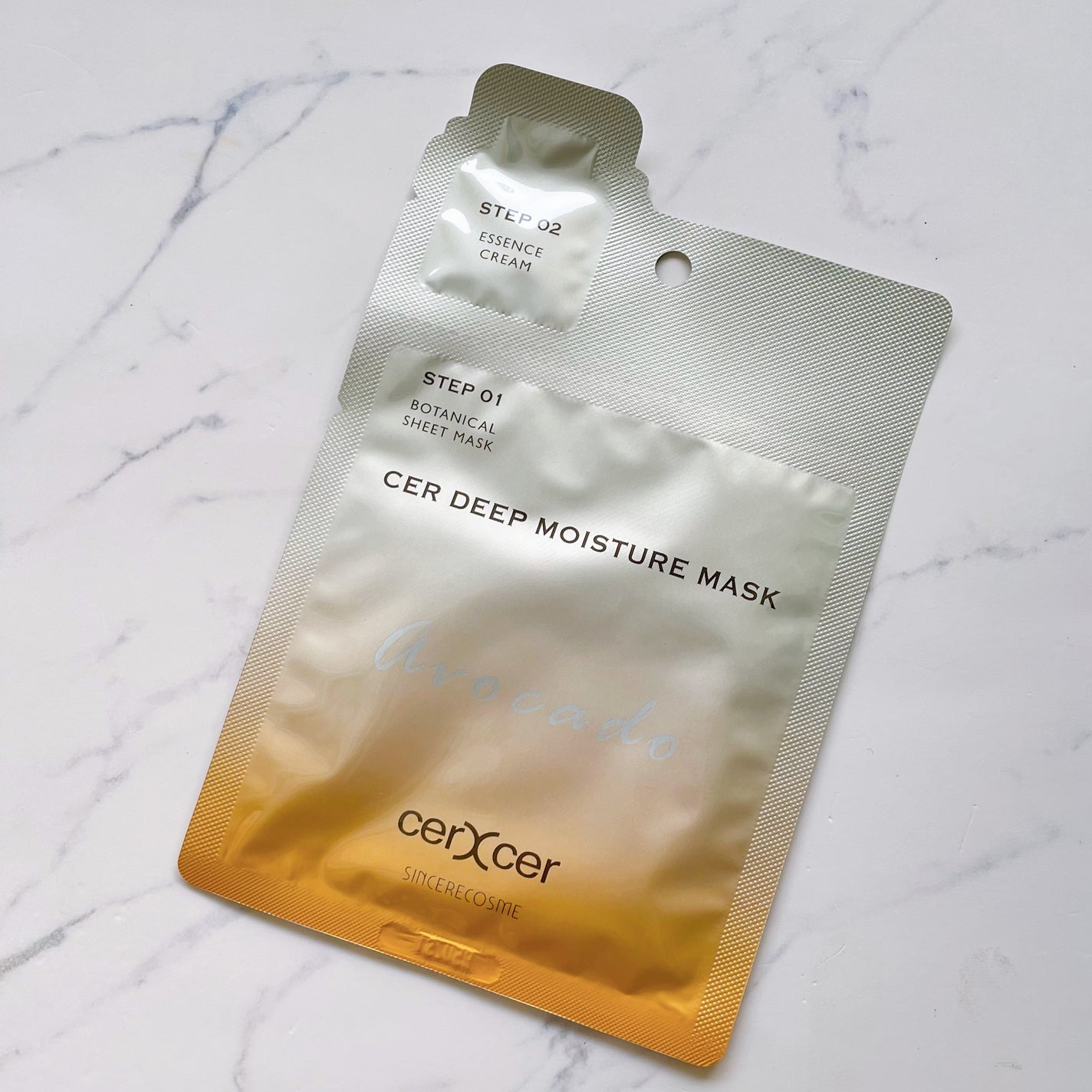 ディープモイスチャー マスク (ケアクリーム付き)/cerXcer/シートマスク・パックを使ったクチコミ(4枚目)