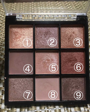 UR GLAM　BLOOMING EYE COLOR PALETTE/U R GLAM/パウダーアイシャドウを使ったクチコミ（2枚目）