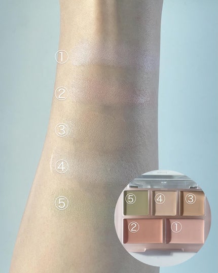 コンシールブレンダーパレット/LUNA/パレットコンシーラーを使ったクチコミ(5枚目)