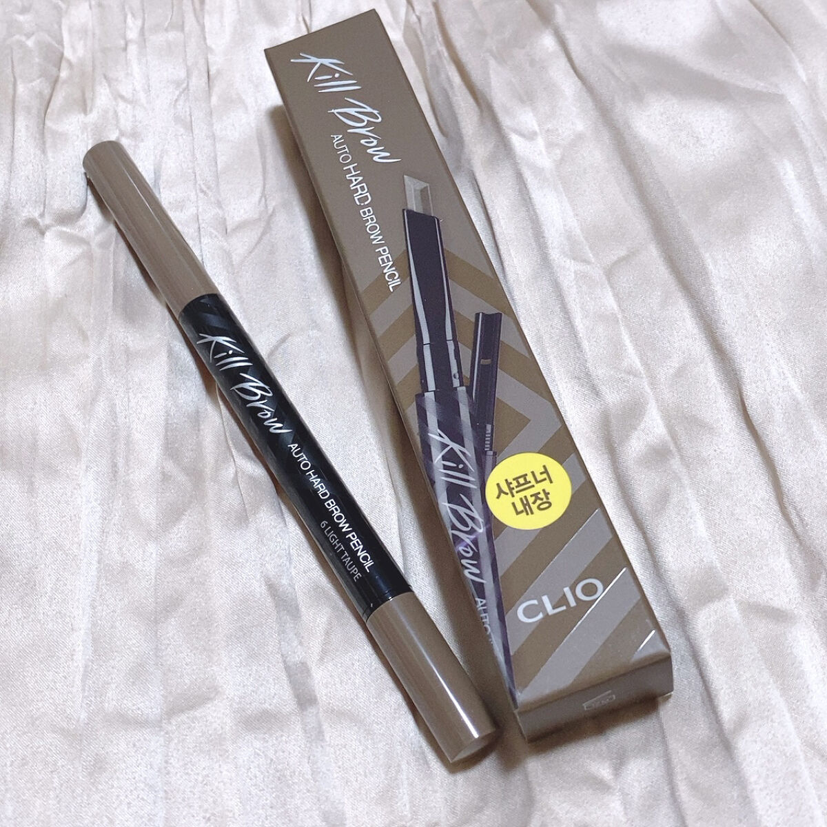 キル ブロウ オート ハード ブロウ ペンシル/CLIO/アイブロウペンシルを使ったクチコミ（2枚目）