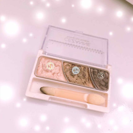 トーンアップアイシャドウ/CEZANNE/アイシャドウパレットを使ったクチコミ(2枚目)