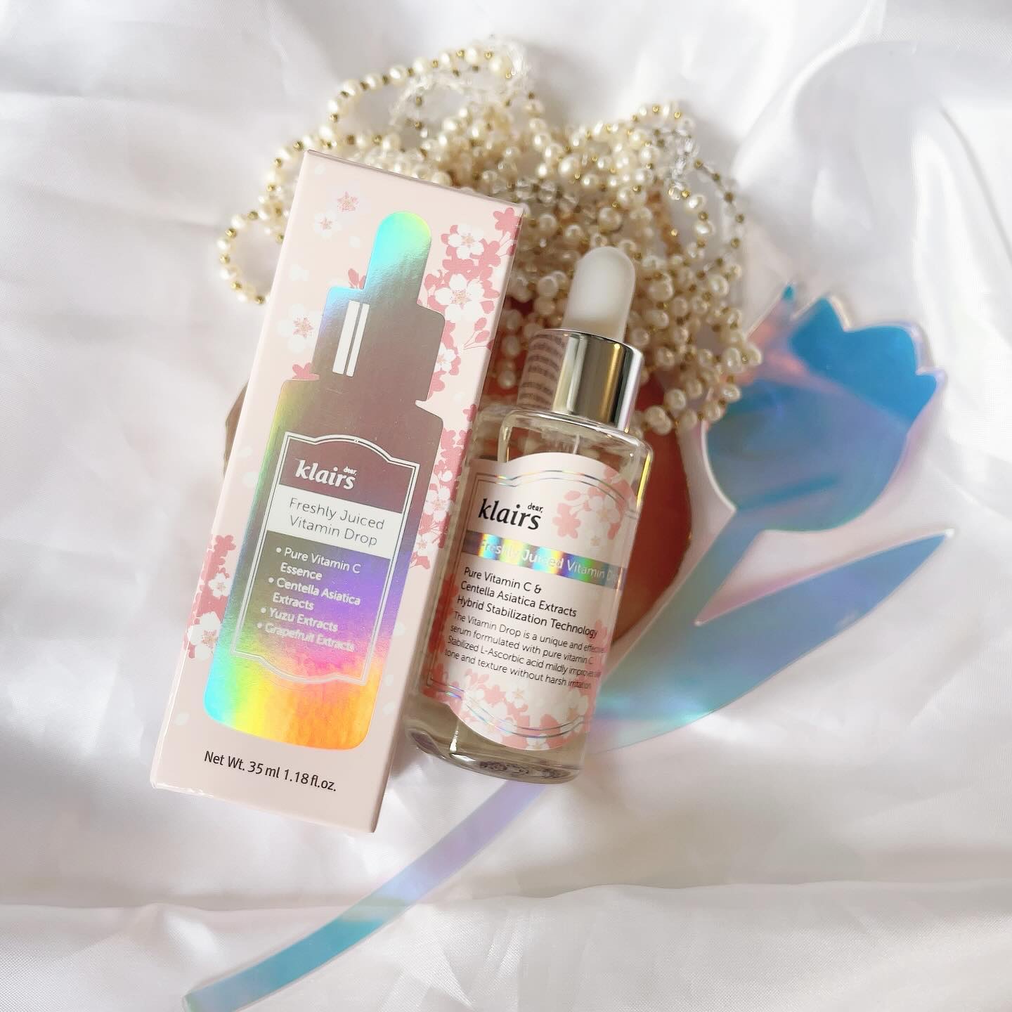 ✿

クレアス
フレッシュリジュージドビタミンドロップ✰⋆
.
ピュアビタミンCを安定化させた
低刺激ビタミンセラム🤍
.
私もうこれ何本目だろう、、
ストックもあるし
冷蔵庫にも入ってる✰⋆
今回のこの桜エディション可愛すぎて🌸
パケ