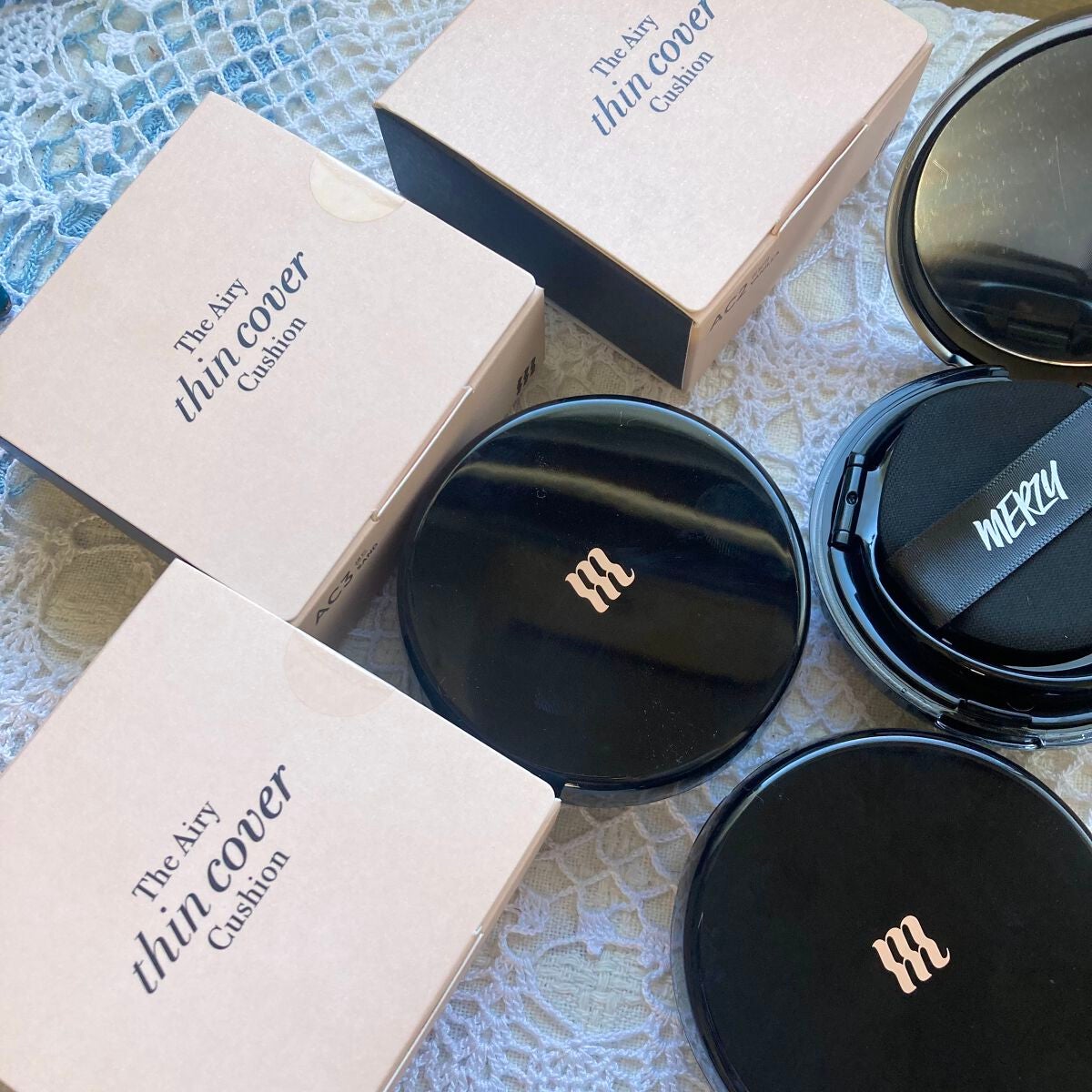 The Airy thin cover Cushion/MERZY/クッションファンデーションを使ったクチコミ(2枚目)