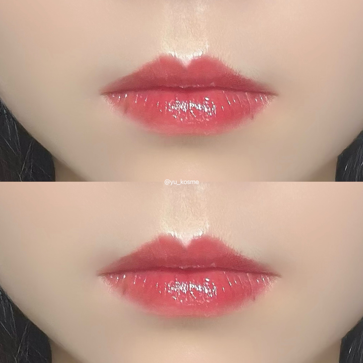 グロウベールティント RD01 Rosy Shell/BANILA CO/リップティントを使ったクチコミ（3枚目）