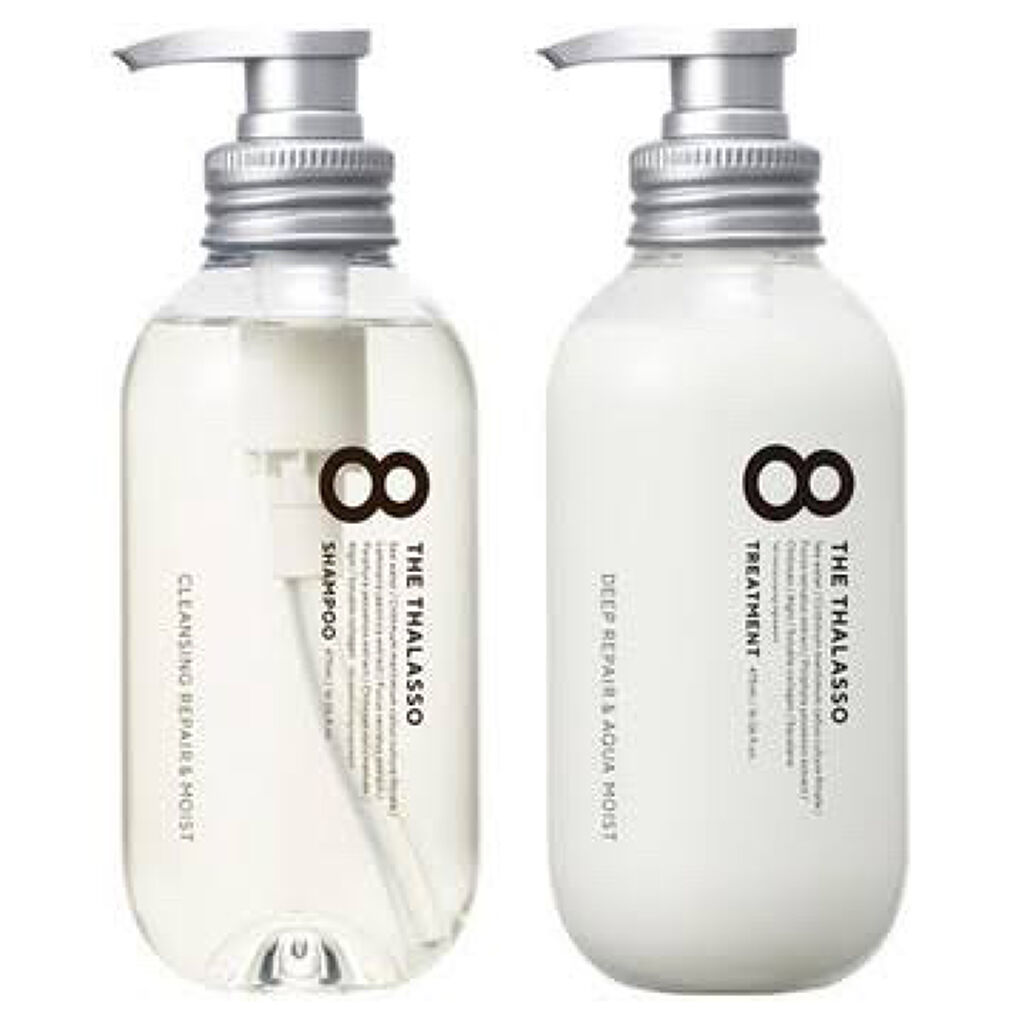 [旧商品]クレンジングリペア＆モイスト 美容液シャンプー／ディープリペア＆アクアモイスト 美容液トリートメント/エイトザタラソ/市販シャンプーを使ったクチコミ（1枚目）