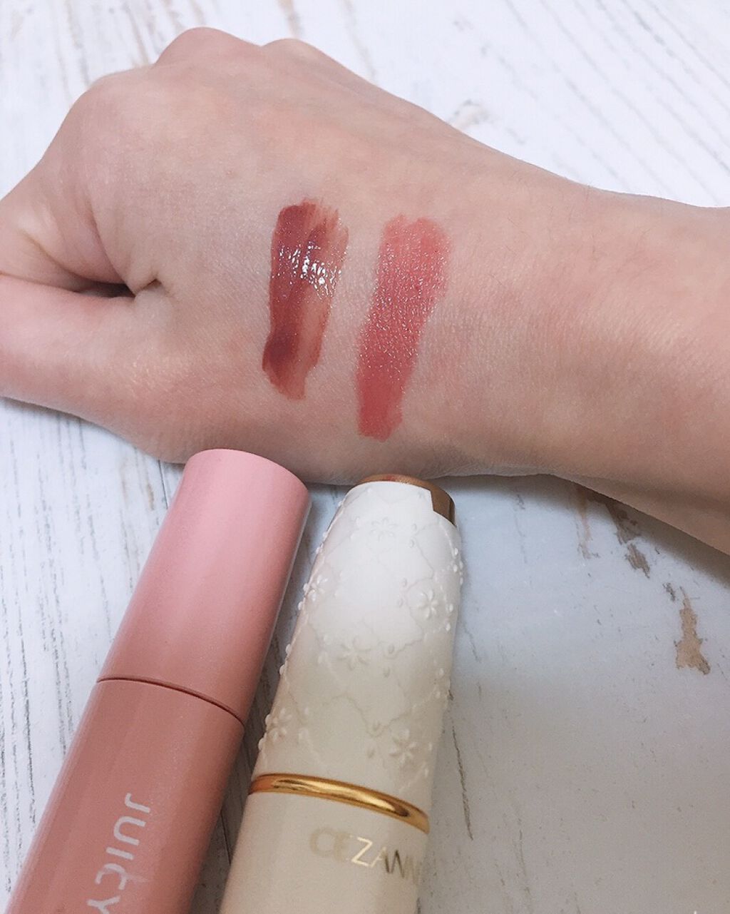 ラスティング リップカラーN/CEZANNE/口紅を使ったクチコミ（2枚目）