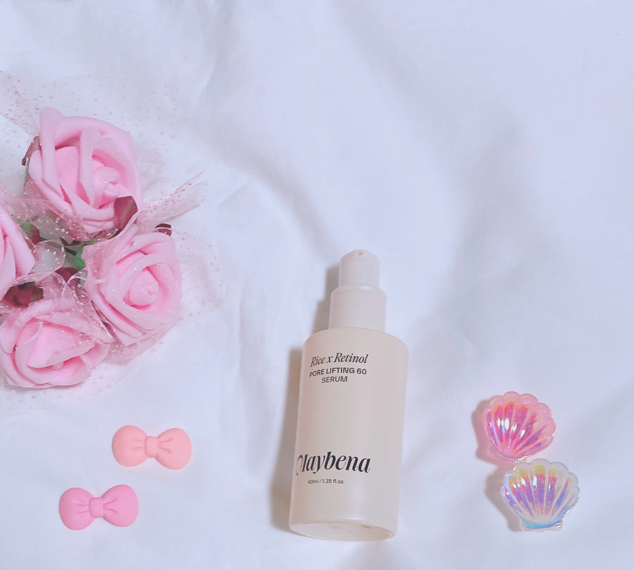 ライスXレチノール フォアリフティング 60セラム/MAYBENA/美容液を使ったクチコミ（2枚目）