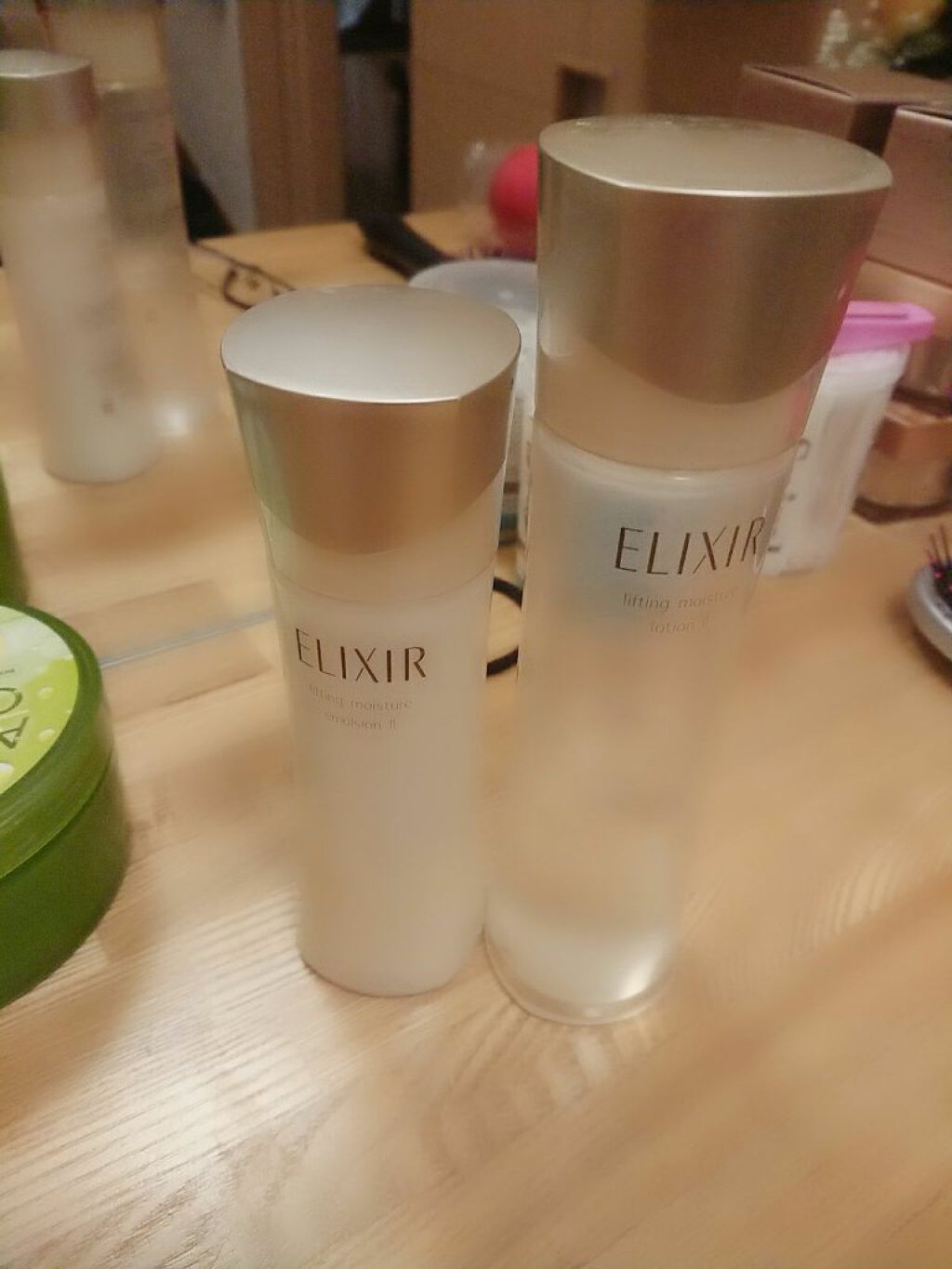 美鶴希(みづき) on LIPS 「エリクシールこれも使ってる♡化粧水と乳液..」(1枚目)