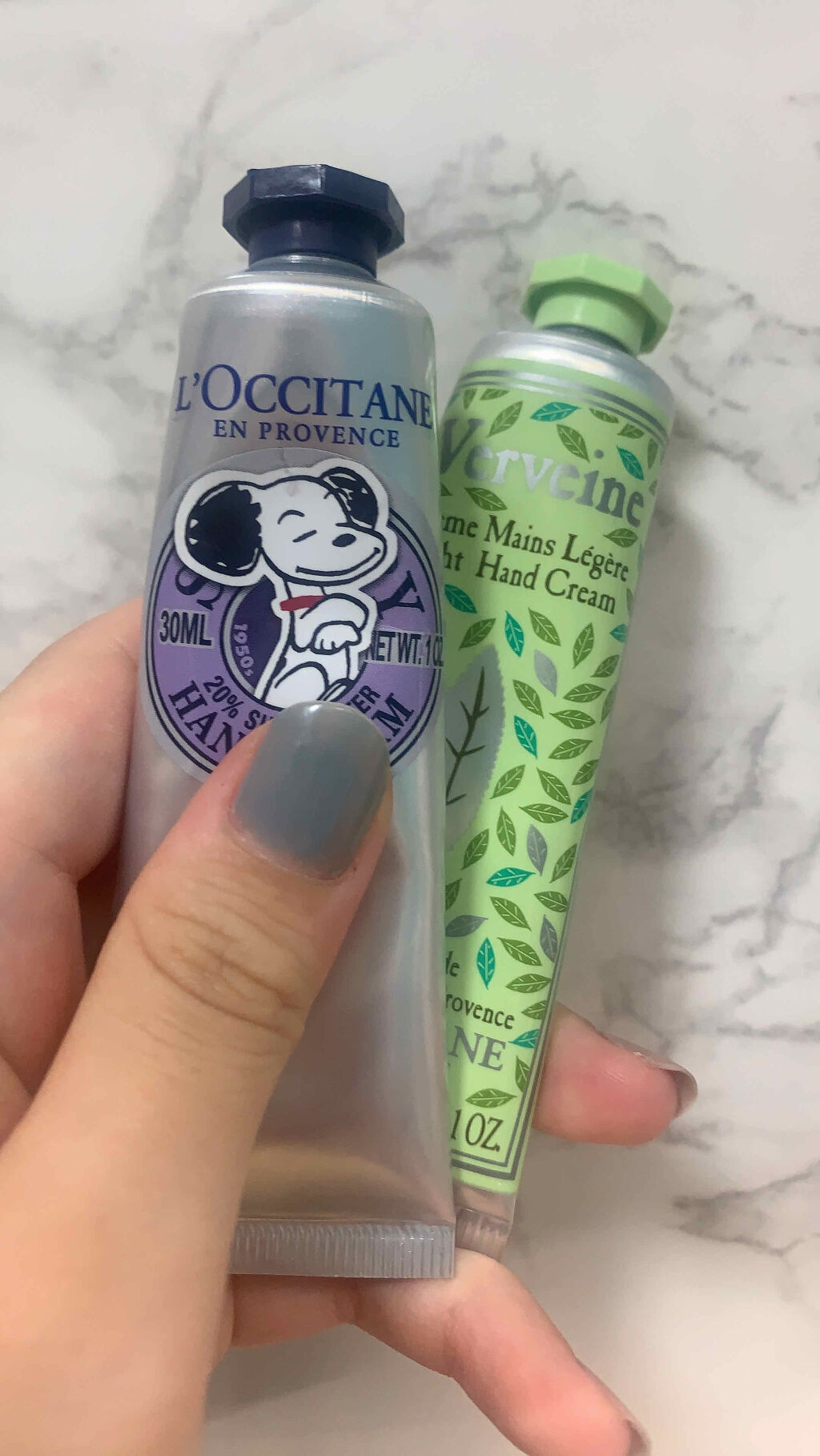 ヴァーベナ シャーベットハンドクリーム/L'OCCITANE/ハンドクリームを使ったクチコミ（2枚目）