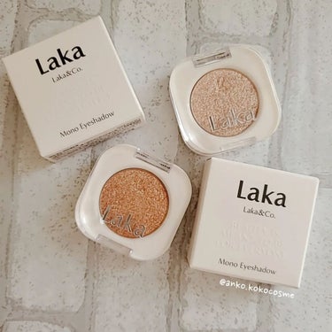 Laka モノアイシャドウのクチコミ「新作ラメアイシャドウ

⁡Laka
Mono Eyeshadow✨ 

《使ってみて》
新作1.....」（1枚目）