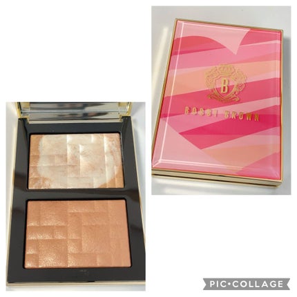 ハイライティング パウダー デュオ(LOVES RADIANCE COLLECTION) L01 ピーチグロウ/BOBBI BROWN/パウダーハイライトを使ったクチコミ(2枚目)
