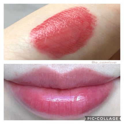 ルージュ ピュールクチュール ヴェルニ ウォーターグロウ No.204 プライベート カーマイン/YVES SAINT LAURENT BEAUTE/口紅を使ったクチコミ(3枚目)