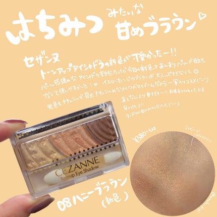 トーンアップアイシャドウ/CEZANNE/アイシャドウパレットを使ったクチコミ(1枚目)