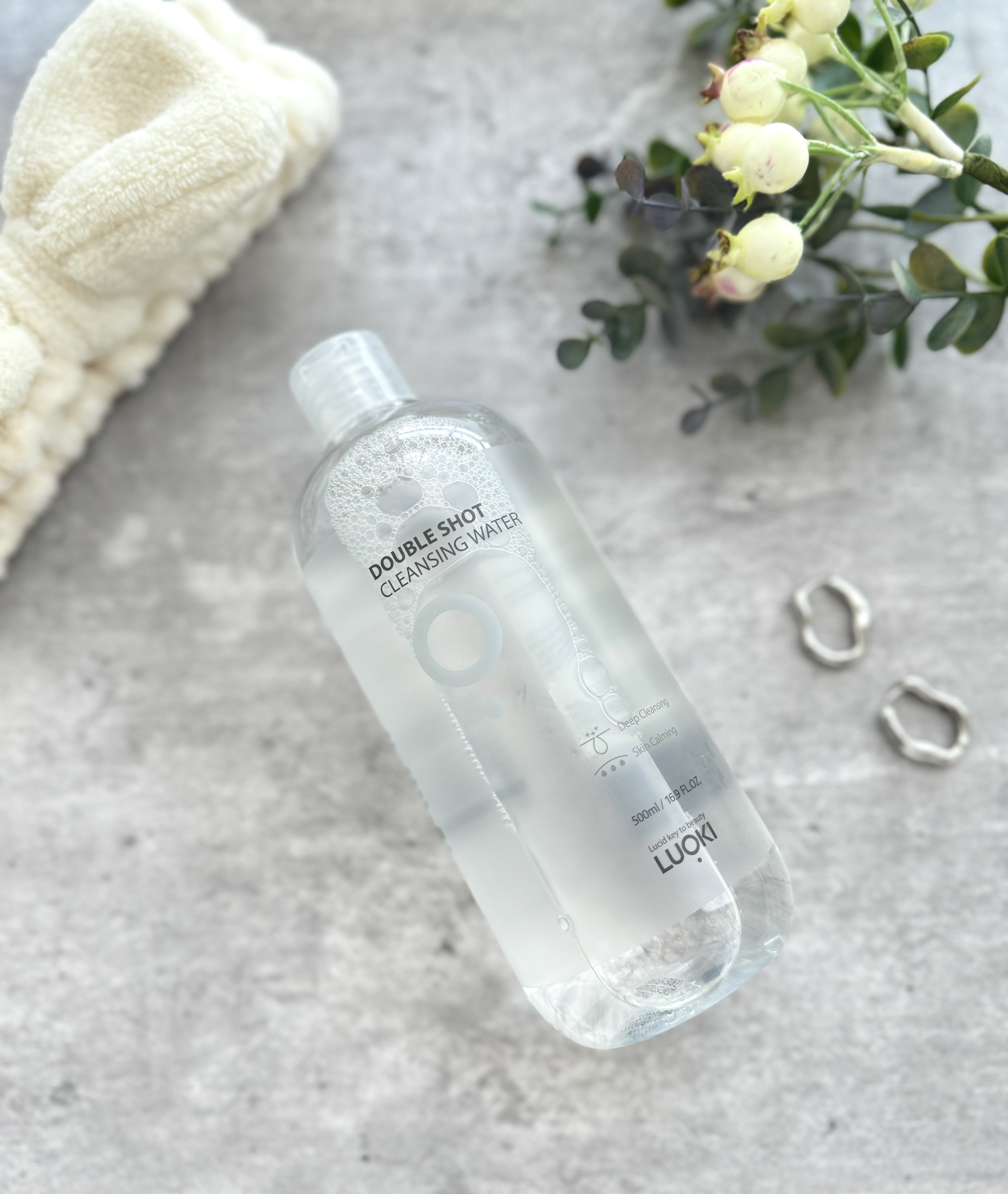 ダブルショットクレンジングウォーター/LUOKI/クレンジングウォーターを使ったクチコミ（3枚目）