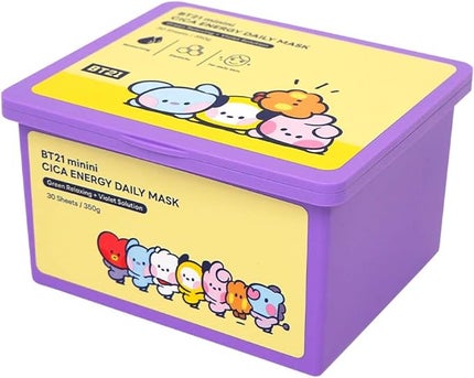 BT21 bt21 minini CICA ENERGY DAIRY MASK