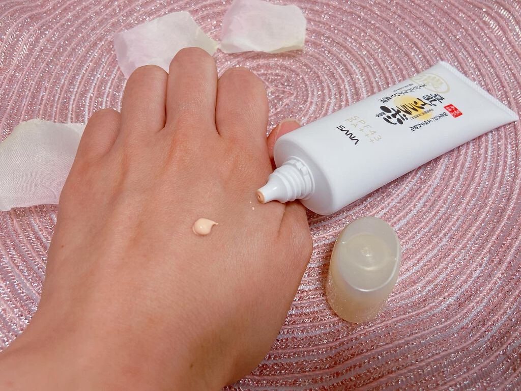 リンクルUV乳液/なめらか本舗/日焼け止めミルクを使ったクチコミ（3枚目）