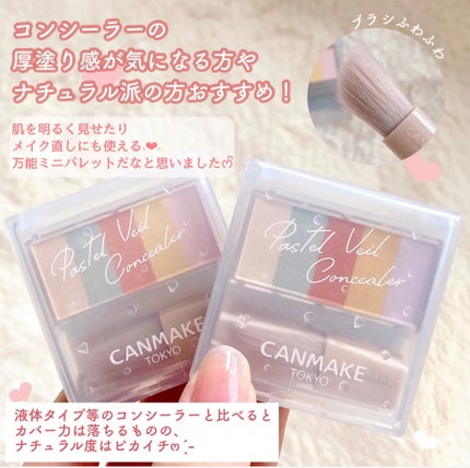 パステルヴェールコンシーラー/キャンメイク/パレットコンシーラーを使ったクチコミ(1枚目)