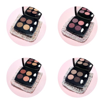 CHANEL レ キャトル オンブル ツイードのクチコミ「【#全色レビュー】シャネル レ キャトル オンブル ツイード、全4色を今更ながらレビューです🌹.....」(2枚目)