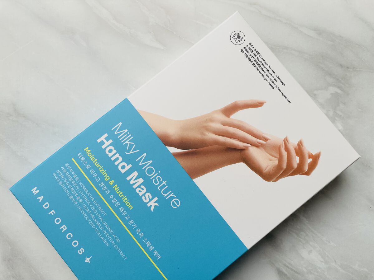 ミルキーモイスチャーハンドマスク/MADFORCOS/ハンドクリームを使ったクチコミ（1枚目）