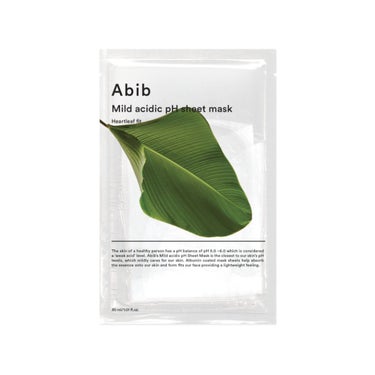 弱酸性pHシートマスク ドクダミフィット Abib 