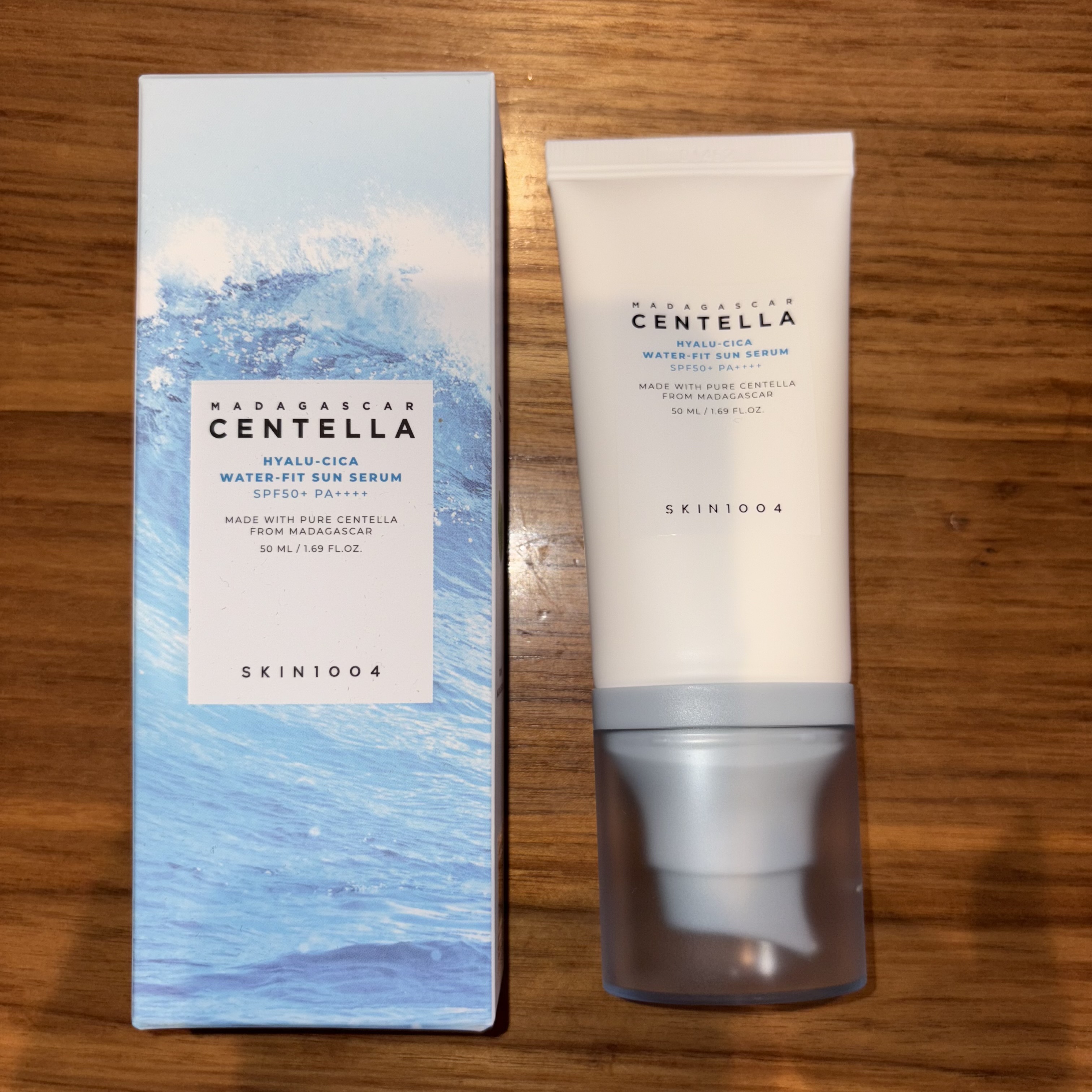 ヒアルーシカ ウォーターフィット サンセラム/SKIN1004/日焼け止めローションを使ったクチコミ（2枚目）