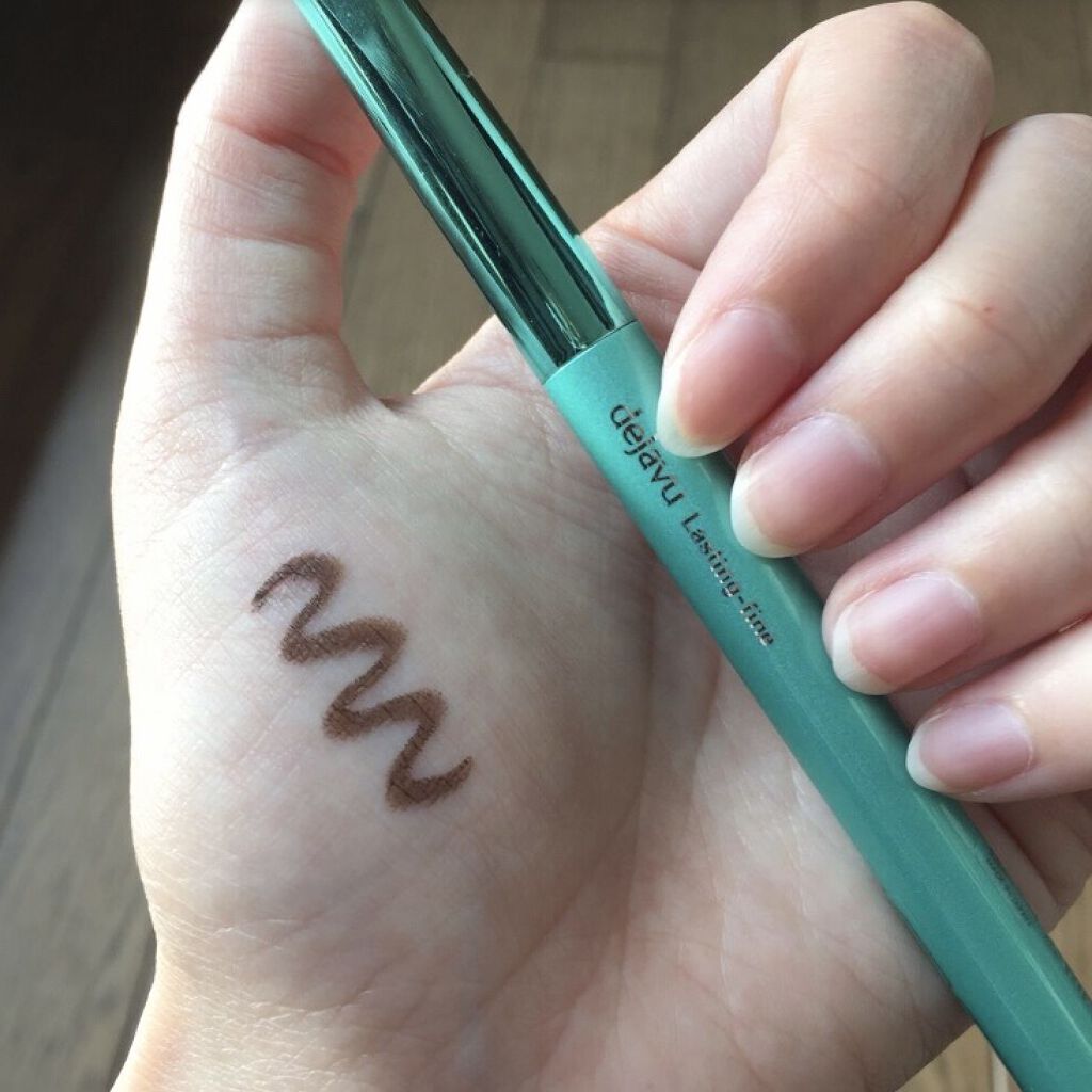 「密着アイライナー」クリームペンシル ピュアブラウン(バラエティストア限定取扱いカラー)/デジャヴュ/ペンシルアイライナーを使ったクチコミ（3枚目）