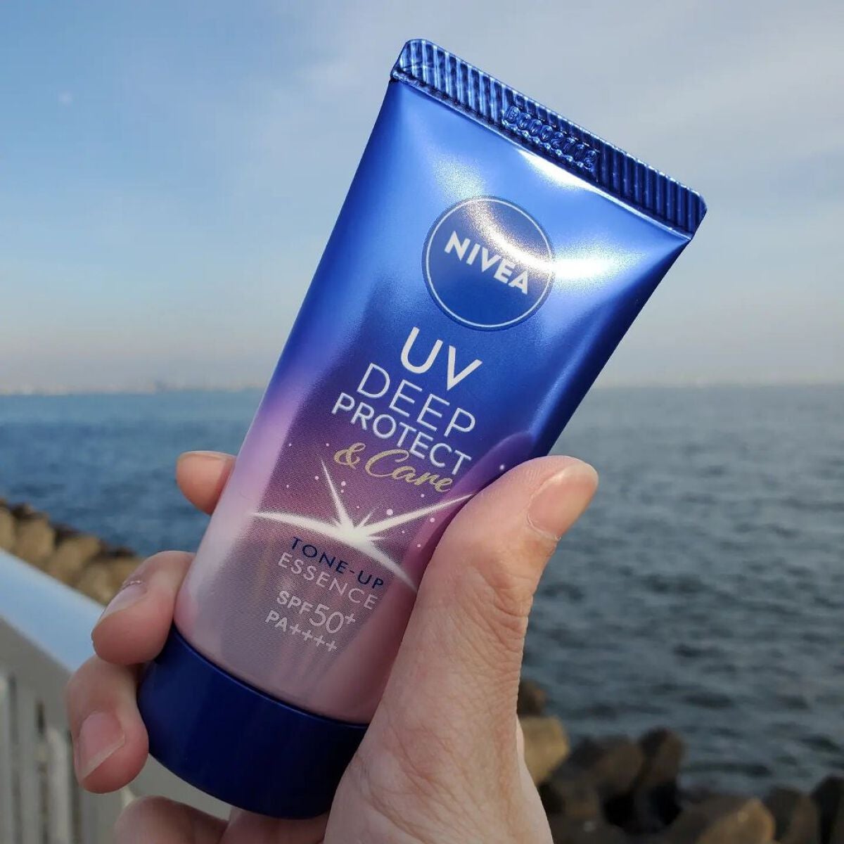 ニベアUV ディープ プロテクト&ケア トーンアップ エッセンス/ニベア/日焼け止めローションを使ったクチコミ(1枚目)
