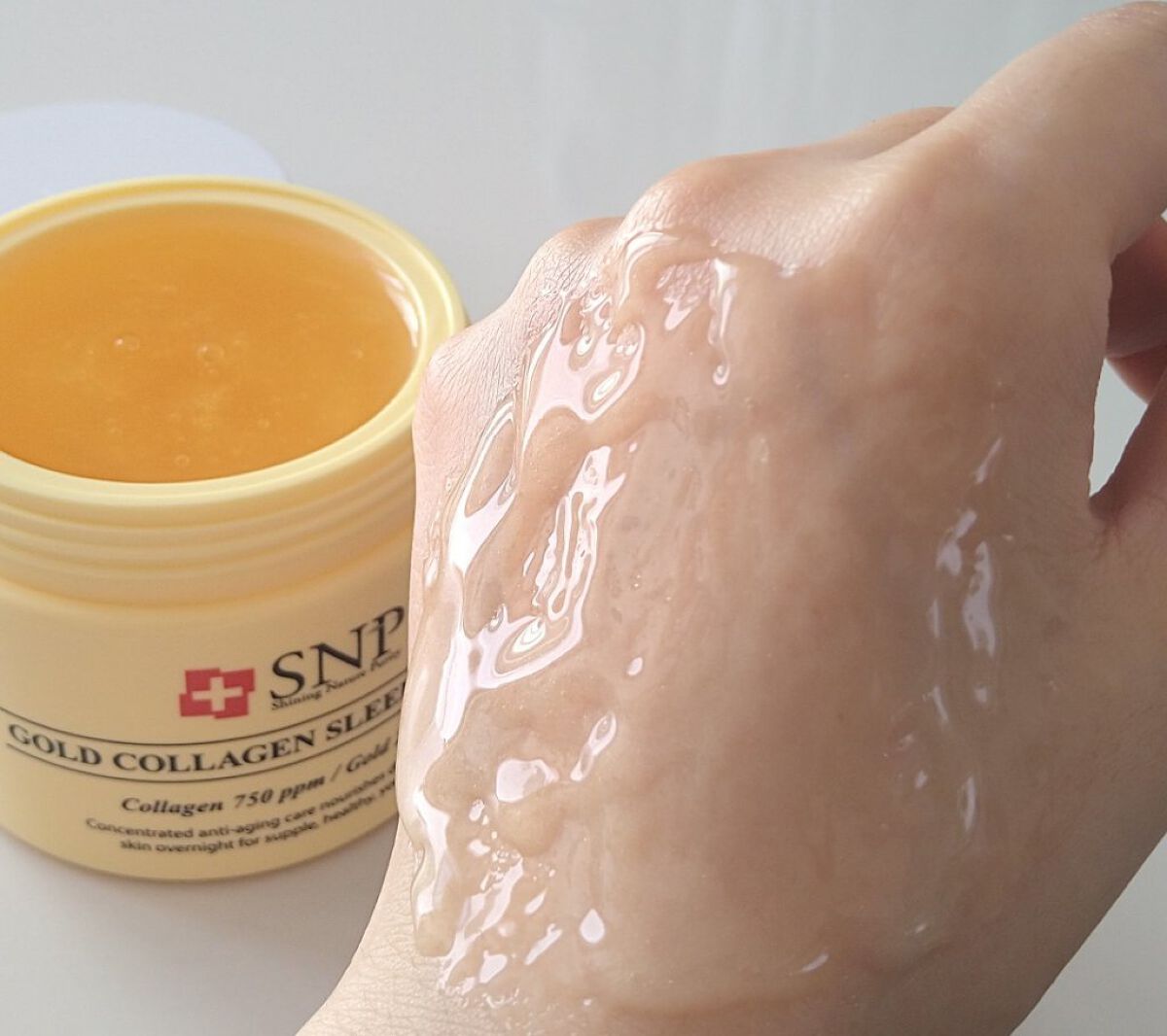 SNP ゴールド コラーゲン スリーピング パック/SNP/シートマスク・パックを使ったクチコミ（3枚目）