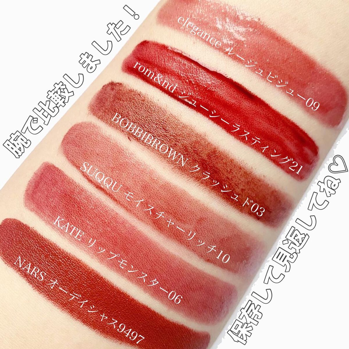 リップまとめ売りChanel、Dior、Bobbi Brown、NARSなど NARS・BOBBI BROWN・CHANEL・ADDICTIONの口紅を使った口コミ - 【使用