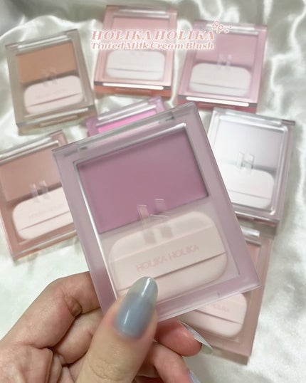 ティンテッドミルククリームブラッシュ /HOLIKA HOLIKA/ジェル・クリームチークを使ったクチコミ(5枚目)