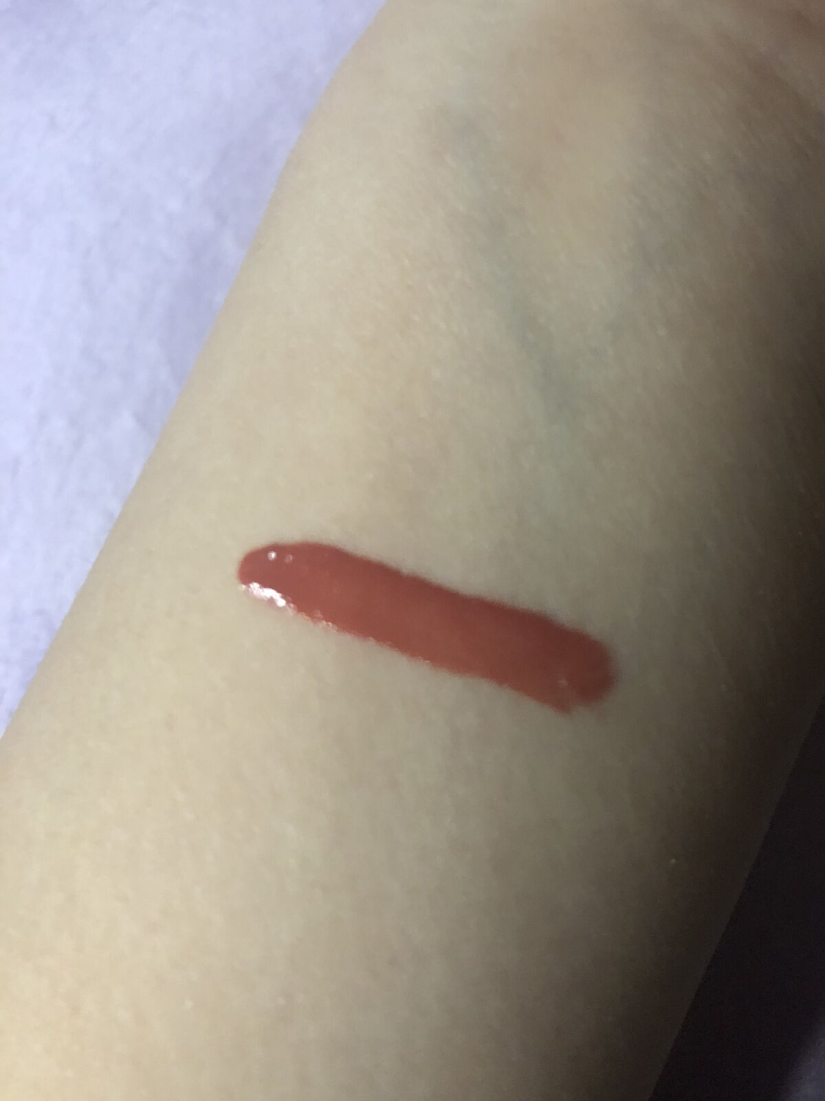 ジルスチュアート タイムレスグロウ ルージュティント 05 sunset afterglow /JILL STUART/リップティントを使ったクチコミ（2枚目）