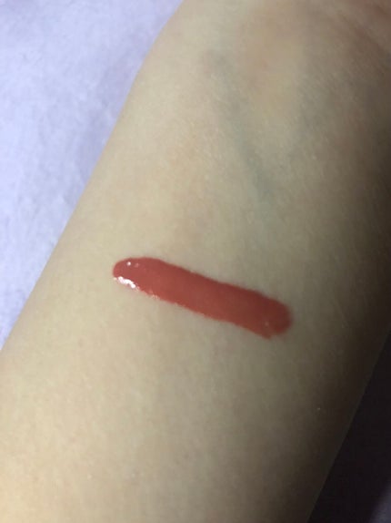 ジルスチュアート タイムレスグロウ ルージュティント 05 sunset afterglow /JILL STUART/リップティントを使ったクチコミ(2枚目)