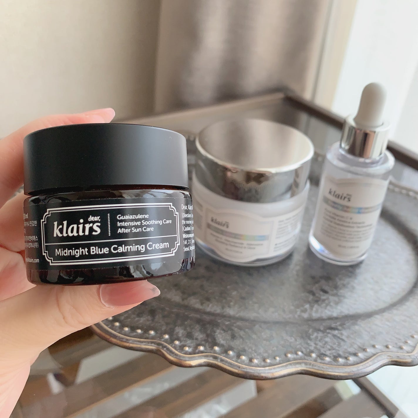 ミッドナイトブルーカーミングクリーム/Klairs/フェイスクリームを使ったクチコミ(1枚目)