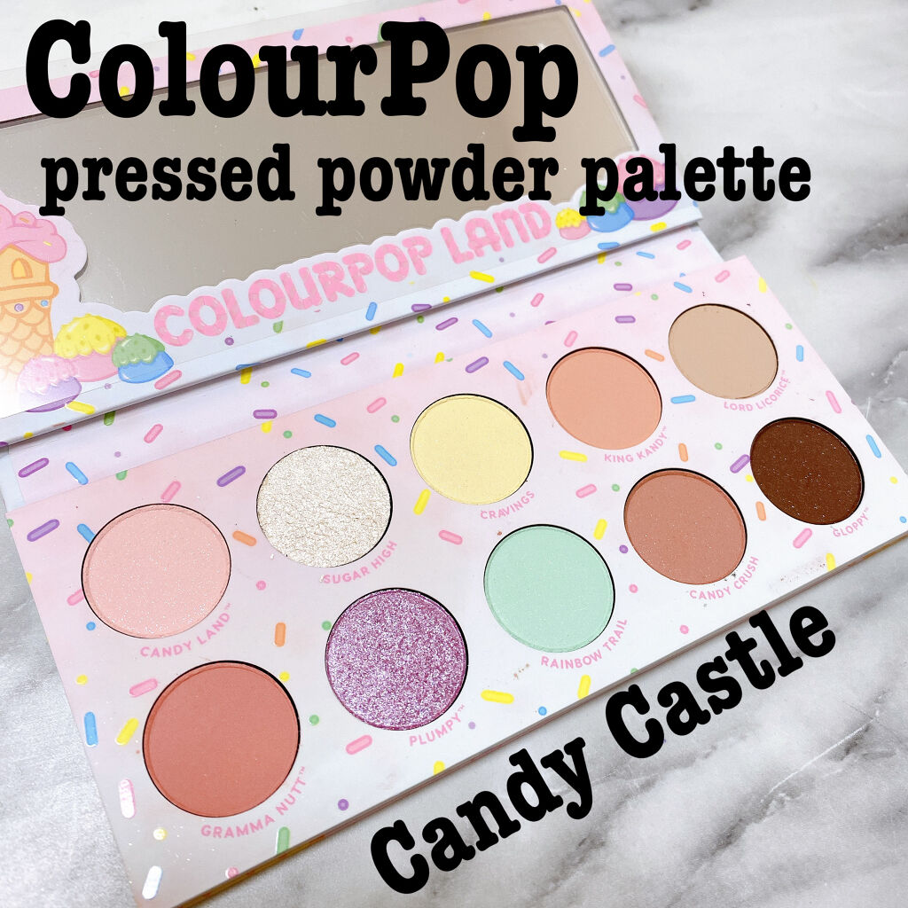 pressed powder palette/ColourPop/アイシャドウパレットを使ったクチコミ（1枚目）