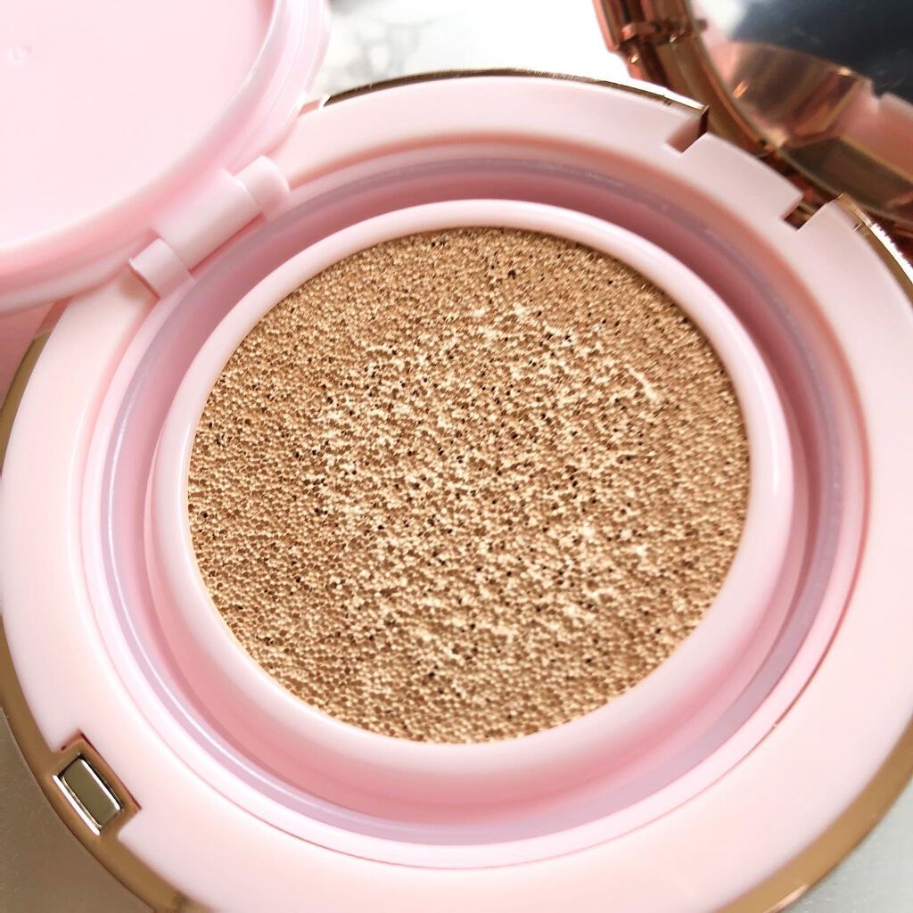 ピンクティーツリーカバークッション/APLIN/クッションファンデーションを使ったクチコミ(3枚目)