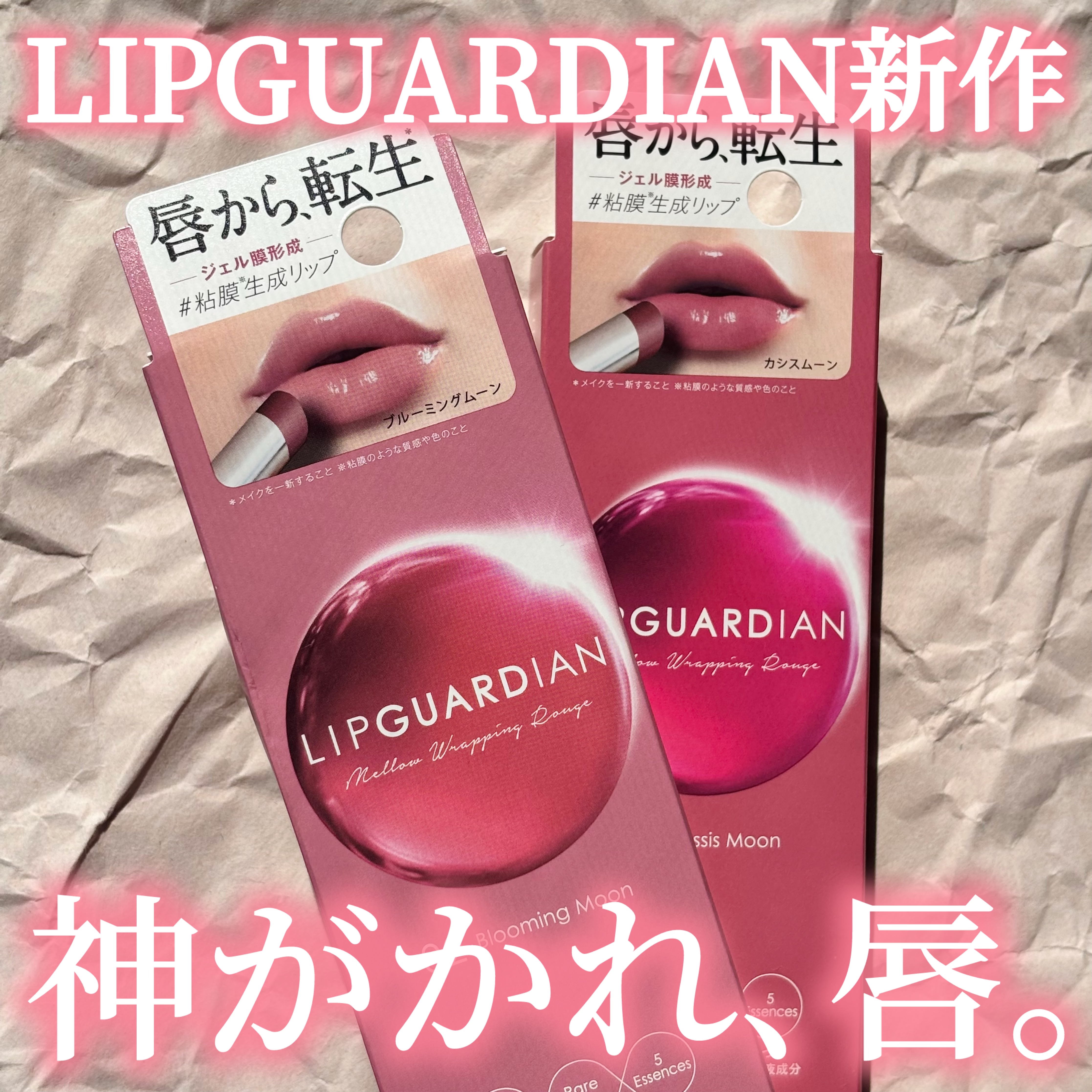 メロウラッピングルージュ 04  カシスムーン/LIPGUARDIAN/口紅を使ったクチコミ（1枚目）