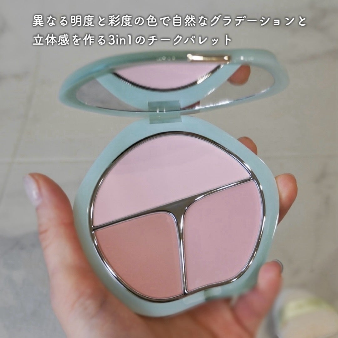 TIMAGE 3色チークパレット/TIMAGE/パウダーチークを使ったクチコミ(2枚目)