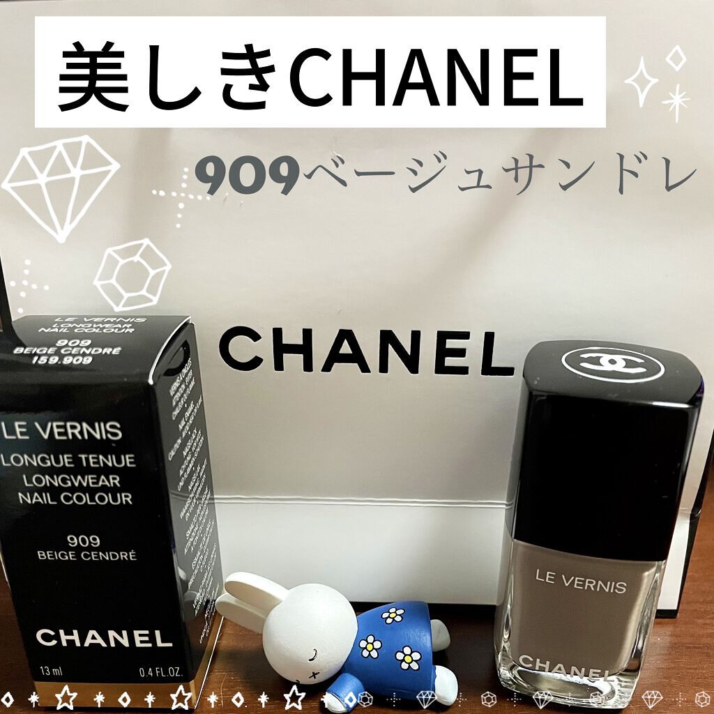 ヴェルニ ロング トゥニュ 909 ベージュ サンドレ(限定)/CHANEL/マニキュアを使ったクチコミ（1枚目）