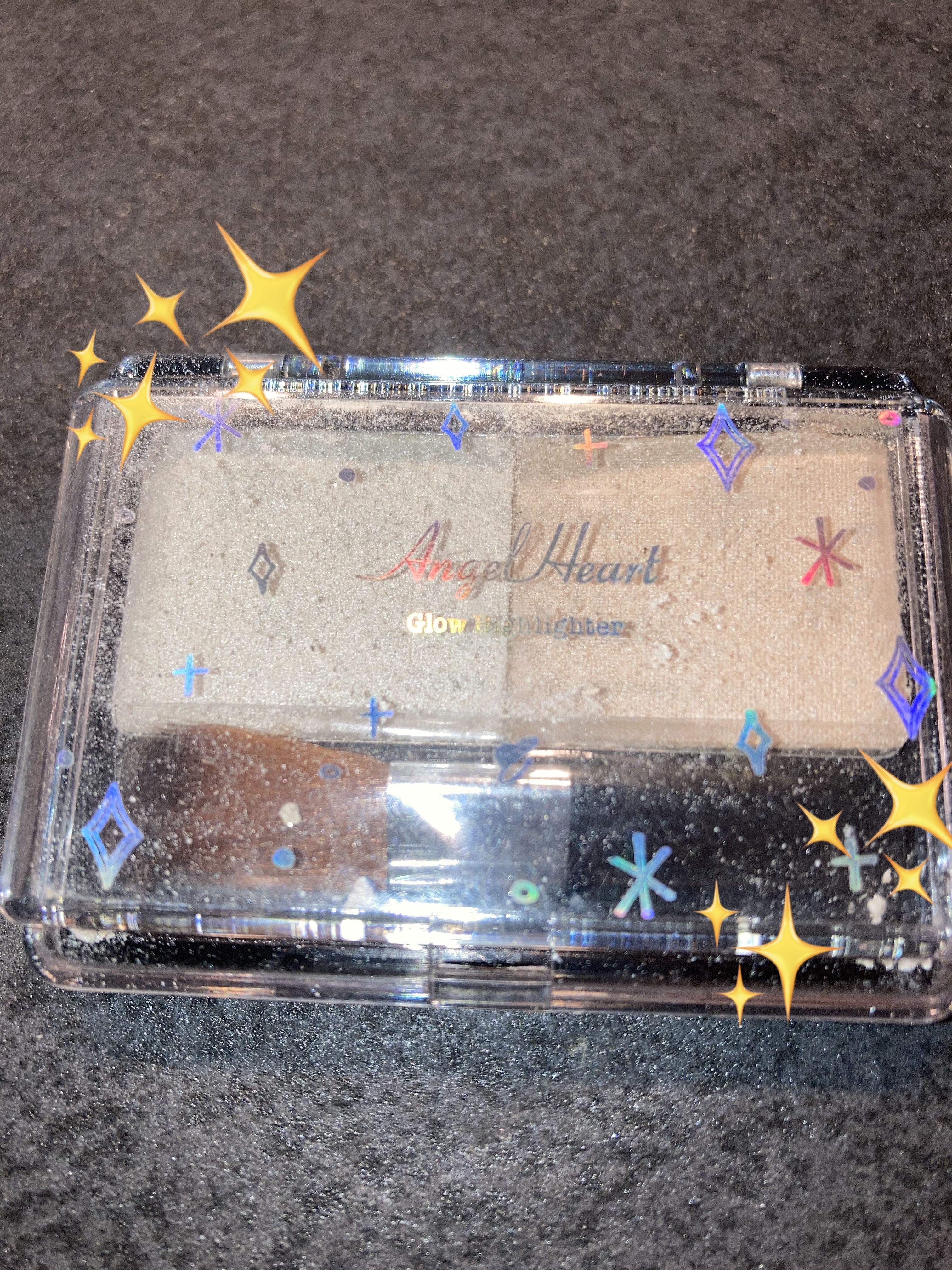 グロウハイライター/エンジェルハート/パウダーハイライトを使ったクチコミ（1枚目）