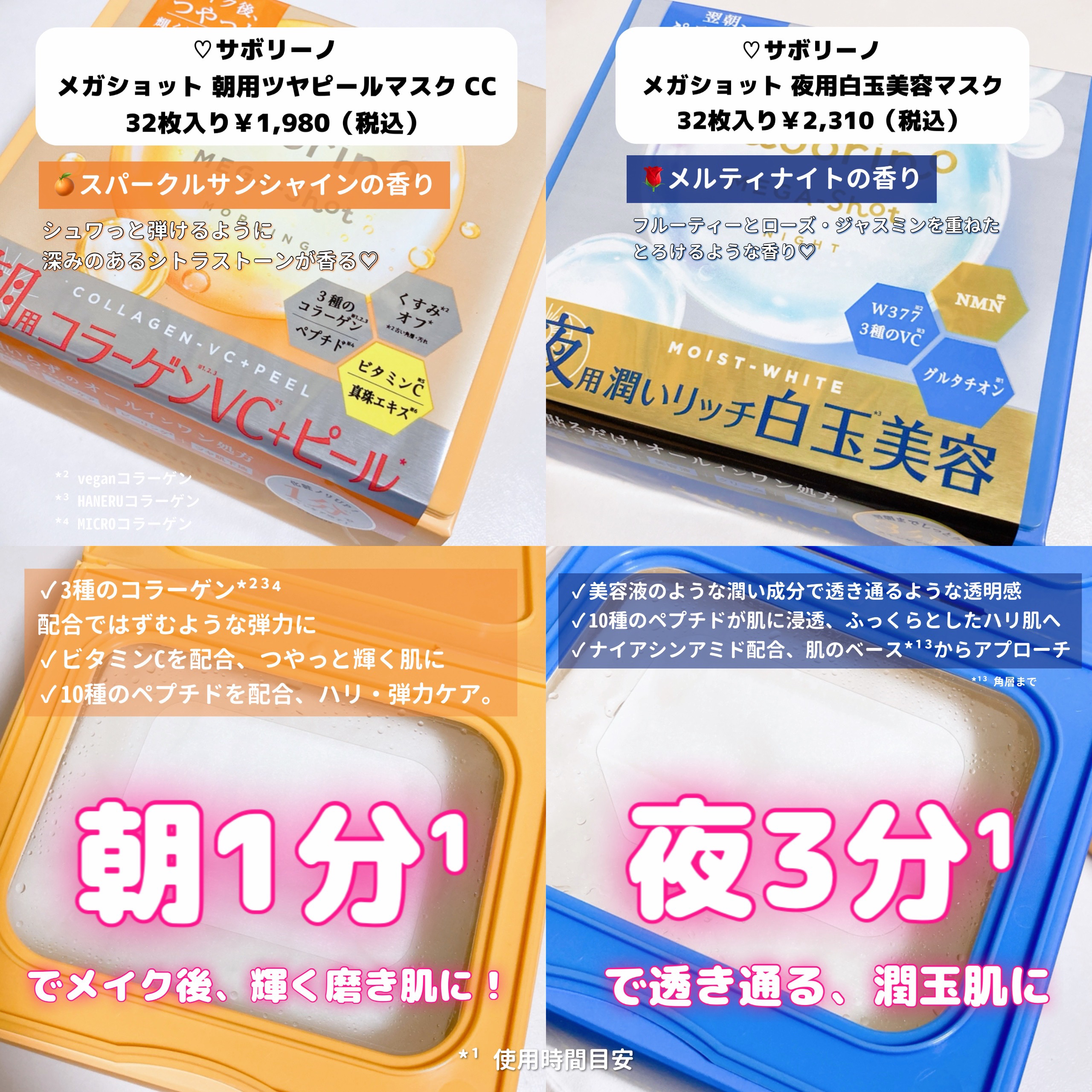 サボリーノ メガショット 朝用ツヤピールマスク CC/サボリーノ/シートマスク・パックを使ったクチコミ（3枚目）