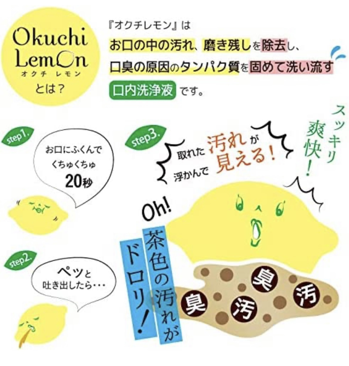 オクチレモン（マウスウォッシュ）/オクチシリーズ/マウスウォッシュ・スプレーを使ったクチコミ（3枚目）
