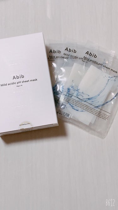 ABIB
弱酸性pHシートマスクパック　アクアフィット

お肌に低刺激
pHバランスを整えて肌の免疫力up
健康的な肌をきーぷしてくれる
水分補給、透明水分パック、弾力ケア


感想

こちらはすっごい