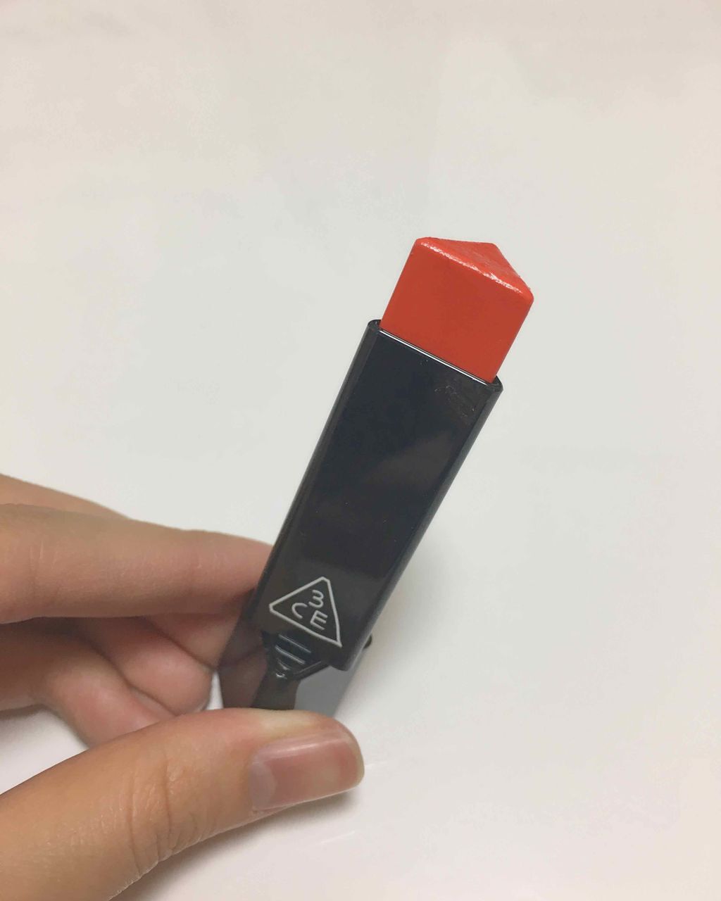GLOW JAM STICK #CANDY CORAL/3CE/口紅を使ったクチコミ（2枚目）