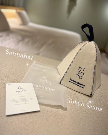 \\ サウナハットで髪を守る.🧖‍♀️ //
.
Tokyo Sauna(@tokyosauna_official)と
hisoca(@hotel_hisoca)のコラボハット☺︎
デザインも気に入って
