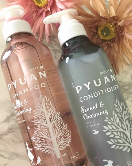 ピュアン PYUAN スウィート&チャーミング シャンプー/コンディショナーのクチコミ「花王 PYUAN✨
カシス&ジャスミンの香り
LIPSさんを通して花王さんから頂きました💡.....」(1枚目)