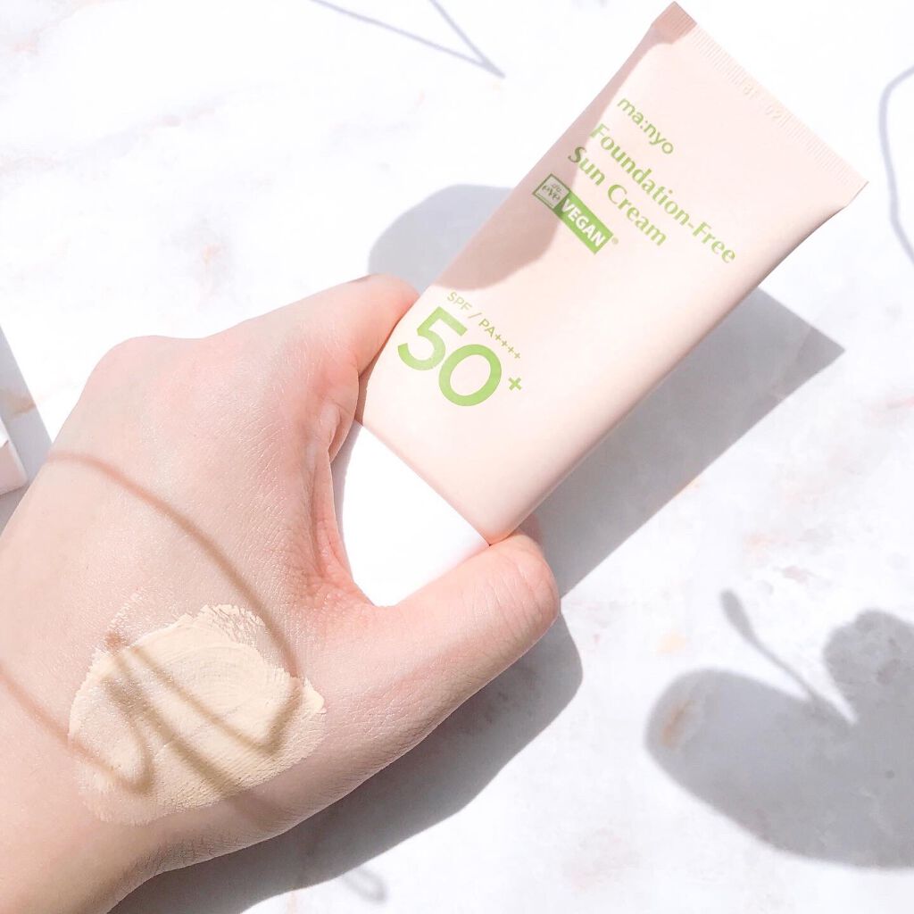 ファンデフリー サンクリーム/manyo/日焼け止めクリームを使ったクチコミ（3枚目）